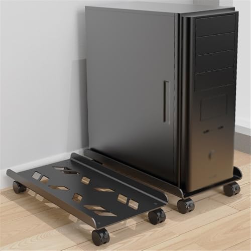 Universal Robuster CPU-Ständer aus Metall, PC-Ständer mit 4 Lenkrollen, mobiler CPU-Ständer for Bodenteppich-Gaming-PC-Gehäuse für Tower Bild 5