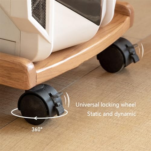 Universal PC-Ständer-Tower mit rollenden Lenkrollen, einfacher mobiler CPU-Ständer, Gaming-PC-Wagenhalter for das Home-Office unter dem Schreibtisch für Tower(Original Wood Colour) Bild 4