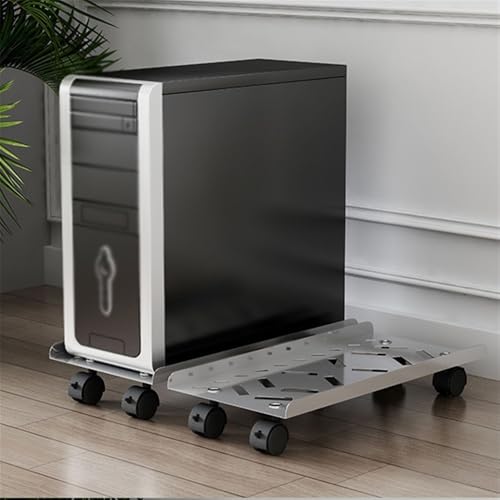 Universal CPU-Ständer, mobiler PC-Ständer aus Edelstahl mit 4 Lenkrollen, passend for Gaming-PC, CPU-Halterung, Ständer, CPU-Halterung unter dem Schreibtisch für Tower(Groß) Bild 7