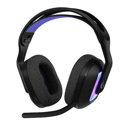 Logitech G G522 LIGHTSPEED, Kabelloses Gaming-Headset, Full-Band-Mikrofon, erweitertes Audio, Tri-Connect (LIGHTSPEED, Bluetooth, USB A auf C), LIGHTSYNC RGB, für PC,Nintendo Switch/Switch 2 – Schwarz Bild 1