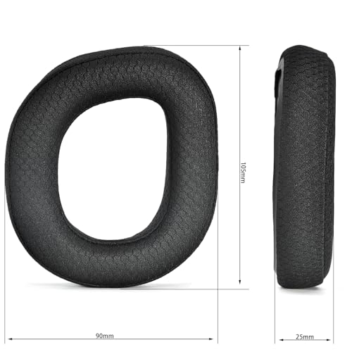 Stealth 700 Gen3 Ohrpolster defean Ersatz-Ohrpolster Kompatibel mit Turtle Beach Stealth 700 Gen 3 (700 Gen3) Wireless Gaming Headset, Weicher Schaumstoff mit hoher Dichte und atmungsaktivem Stoff Bild 3