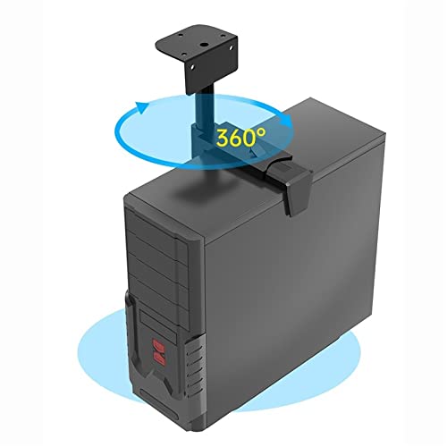 Universal CPU-Halterung unter dem Schreibtisch – universelle PC-Gehäusehalterung, verstellbar unter dem Schreibtisch, Gaming-PC-Halterung mit 360°-Drehgelenk, hängende PC-Tower-Halterung für Tower(Pic Bild 6