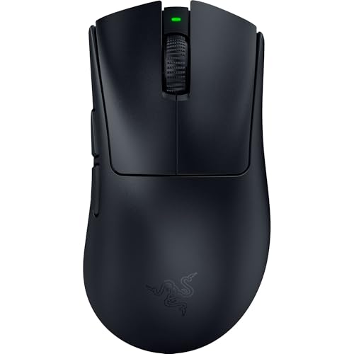 Razer DeathAdder V4 Pro - Ultraleichte kabellose ergonomische E-Sport Maus - 56g leicht - 2,4 GHZ Hyperspeed - Focus Pro 45K Optical Sensor - bis zu 8K Hz Polling - Mouse Switches Gen-4 | Schwarz Bild 1