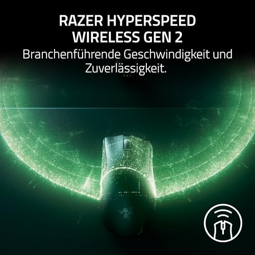 Razer DeathAdder V4 Pro - Ultraleichte kabellose ergonomische E-Sport Maus - 56g leicht - 2,4 GHZ Hyperspeed - Focus Pro 45K Optical Sensor - bis zu 8K Hz Polling - Mouse Switches Gen-4 | Schwarz Bild 5