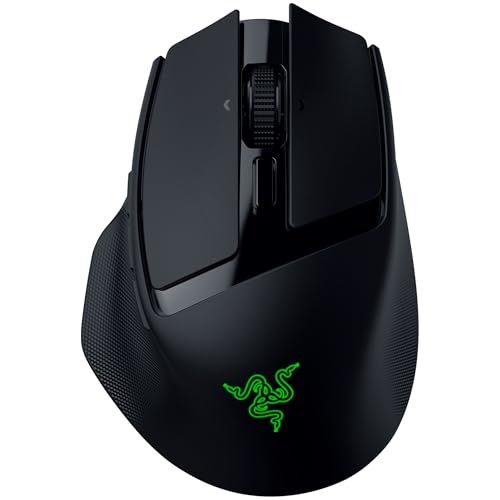 Razer Basilisk Mobile - Kleine ergonomische kabellose Gaming-Maus - AI Prompt Master - Focus X 18K Sensor (Tri-Mode-Konnektivität, bis zu 105 Stunden, Mausschalter Gen-3) Schwarz Bild 1