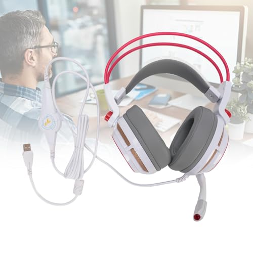 VBESTLIFE Gaming -Headset, USB Wired Gaming Headset, 7.1 Surround Sound, Computerkopfhörer mit Mikrofon für PC -Laptop Bild 5
