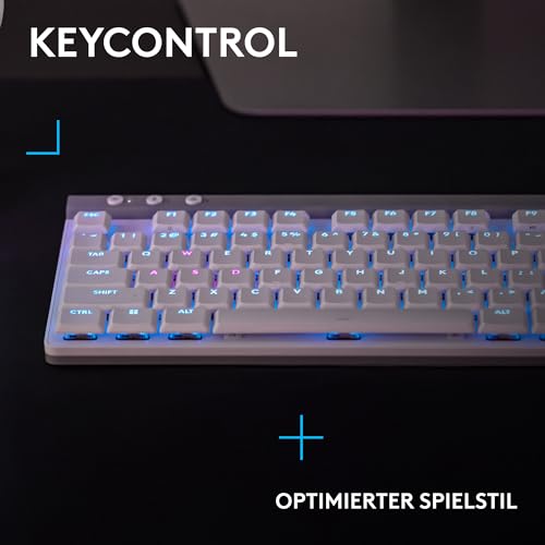 Logitech G522 Lightspeed kabelloses Gaming-Headset und G515 Lightspeed TKL kabellose Gaming-Tastatur, Premium-Headset und -Tastatur mit Bluetooth und Kabelverbindung, PC (QWERTZ) - Schwarz Bild 4