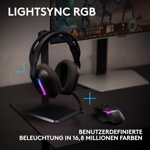 Logitech G G522 kabelloses Gaming-Headset und G502 X Plus kabellose Gaming-Maus – Lightspeed kabellose Maus und Headset-Combo mit RGB LIGHTSYNC – kompatibel mit PC/Windows - Schwarz Bild 3