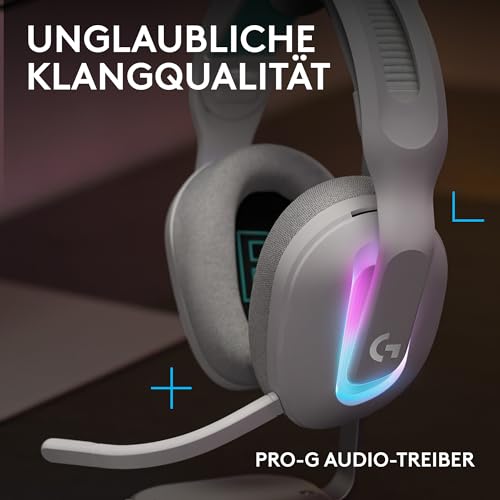 Logitech G G522 kabelloses Gaming-Headset und G502 X Plus kabellose Gaming-Maus – Lightspeed kabellose Maus und Headset-Combo mit RGB LIGHTSYNC – kompatibel mit PC/Windows - Weiß Bild 5
