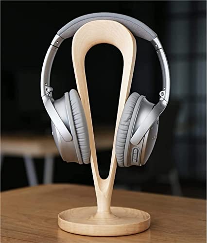 Kopfhörer Ständer Schreibtisch Zubehör Kopfhörerständer Aus Strukturiertem Holz Kopfhörerhalter Aus Massivem Holz Zur Aufbewahrung Aller Kopfhörer Gaming Headsets(Maple) Bild 2