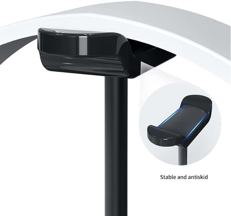 Kopfhörer Ständer Schreibtisch Zubehör Kratzfester Headset-Ständer 15 W Schnellladestation Kopfhörer-Display-Rack Kopfhörer-Aufhänger Desktop-Regal Gaming Headsets(Pink) Bild 5