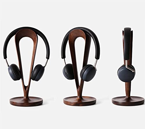 Kopfhörer Ständer Schreibtisch Zubehör Kopfhörerständer Aus Strukturiertem Holz Kopfhörerhalter Aus Massivem Holz Zur Aufbewahrung Aller Kopfhörer Gaming Headsets(Walunt) Bild 5
