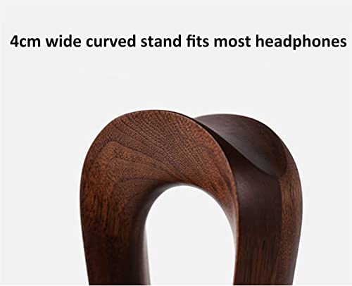 Kopfhörer Ständer Schreibtisch Zubehör Kopfhörerständer Aus Strukturiertem Holz Kopfhörerhalter Aus Massivem Holz Zur Aufbewahrung Aller Kopfhörer Gaming Headsets(Walunt) Bild 6
