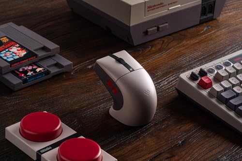 8Bitdo Retro R8 Mouse with Charging Dock, PAW 3395 Optical Sensor DPI 26,000, Wireless Mouse with 4K Polling Rate, Programmable Buttons, and Kailh Sword GM X Micro Switches - N Edition Bild 6