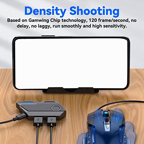 Agwuoetr Gamepad Mobile Controller Gaming Tastatur Maus Konverter Bluetooth für IOS Android Game Adapter, Mix SE Bild 6