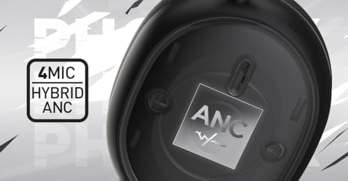 HATOR Phoenix 2 Wireless Gaming-Headset – 40mm Hi-Res Treiber, Hybrid ANC, Spatial Audio, Head Tracking, 2.4GHz & BT5.4, bis zu 45h Akku, inkl. Case – für PC, Konsole & Mobile, Weiß Bild 7