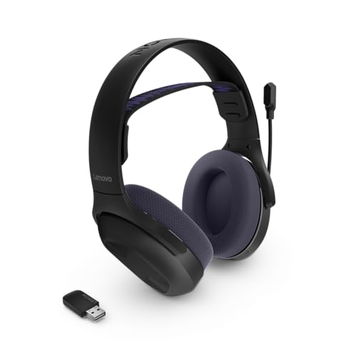 Lenovo Legion H410 Wireless Gaming Headset | Gaming Kopfhörer | schwarz-dunkelviolett Bild 4