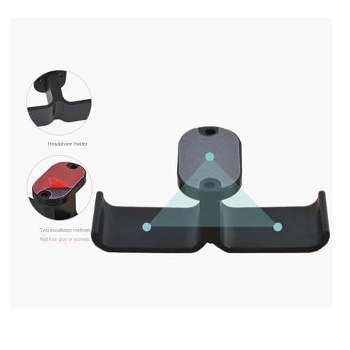 Kopfhörer Ständer Schreibtisch Zubehör Headset-Halter, Wandmontierter Headset-Halter, Headset-Aufhänger, Kopfhörer-Halter, Hakenhalterung Gaming Headsets Bild 4