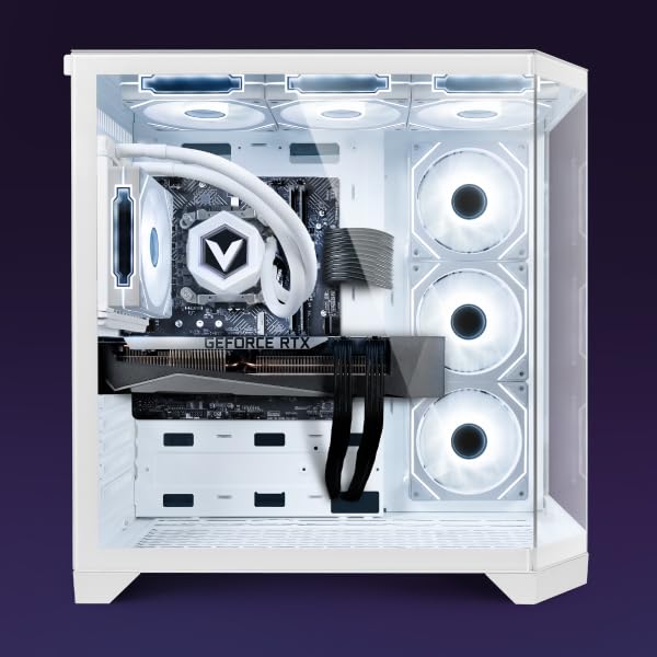 Vibox Gaming PC Set Komplett • Monitor 27 Zoll • Intel Core i9 12900KF 16-Kern • Nvidia RTX 5070 Ti 16GB • 32GB RAM • 1TB NVMe SSD • Windows 11 • WLAN • Blanc Bild 2