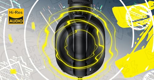 HATOR Hyperpunk 3 Gaming-Headset – 40mm Hi-Res Treiber, 3,5mm Klinke, abnehmbares Mikrofon, Stoff-Ohrpolster mit Memory Foam, 225g leicht – für PC, PS4, Xbox - Schwarz Bild 5