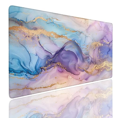 Mauspad XXL 1400x800x4mm Wasserdicht Schreibtischunterlage rutschfeste Speed Gaming Mousepad Decor (6) Groß Desk Mouse Mat Maus Pad, Schreibtisch Unterlage Deko für PC, MacBook, Laptop, Home Office Bild 1