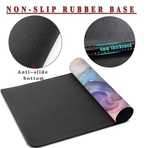 Mauspad XXL 1400x800x4mm Wasserdicht Schreibtischunterlage rutschfeste Speed Gaming Mousepad Decor (6) Groß Desk Mouse Mat Maus Pad, Schreibtisch Unterlage Deko für PC, MacBook, Laptop, Home Office Bild 3