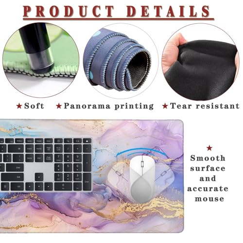 Mauspad XXL 1400x800x4mm Wasserdicht Schreibtischunterlage rutschfeste Speed Gaming Mousepad Decor (6) Groß Desk Mouse Mat Maus Pad, Schreibtisch Unterlage Deko für PC, MacBook, Laptop, Home Office Bild 4