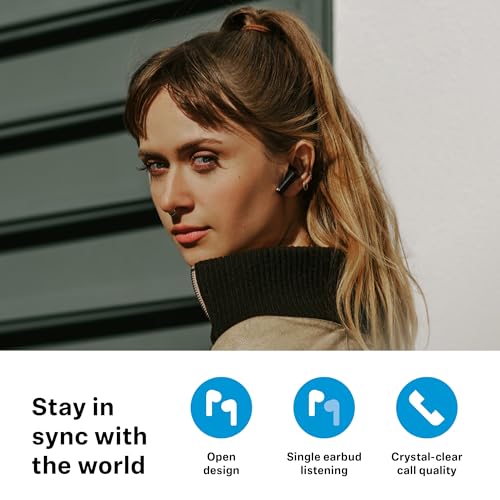 Sennheiser ACCENTUM Open Earbuds - Open-Ear Design, dynamischer Sound & Kopfhörer kabellos Bluetooth, IPX4-Spritzwasserschutz, 28h Akku, USB-C Ladeetui, für Musik & Telefonate, Schwarz Bild 5