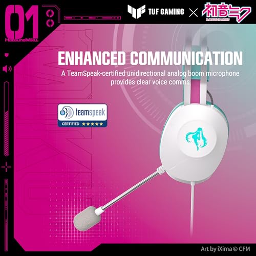 ASUS Auriculares A303 TG H1 GEN II Miku Con Cable y Micrófono para Gaming Bild 4