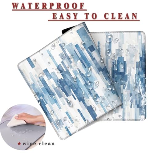 Mauspad XXL 1400x800x4mm Wasserdicht Schreibtischunterlage rutschfeste Speed Gaming Mousepad Fashion (1) Groß Desk Mouse Mat Maus Pad, Schreibtisch Unterlage Deko für PC, MacBook, Laptop, Home Office Bild 2