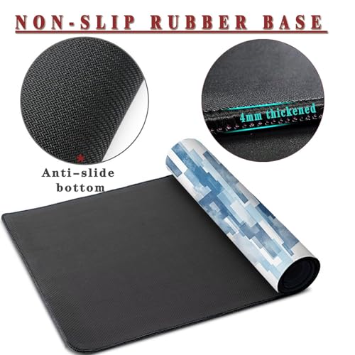 Mauspad XXL 1400x800x4mm Wasserdicht Schreibtischunterlage rutschfeste Speed Gaming Mousepad Fashion (1) Groß Desk Mouse Mat Maus Pad, Schreibtisch Unterlage Deko für PC, MacBook, Laptop, Home Office Bild 3