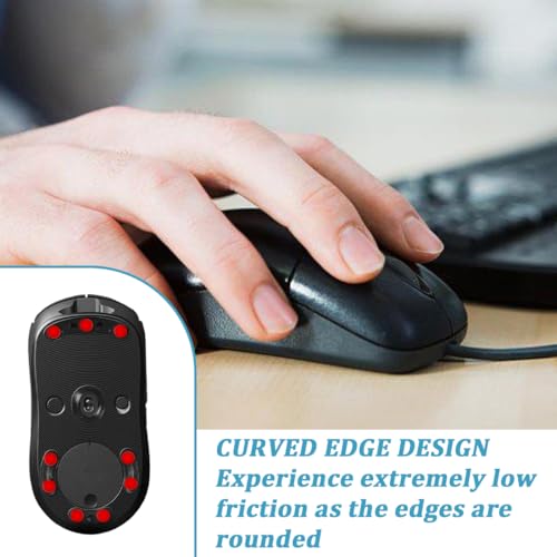MOLZINY 40 Stück Aufkleber Universelle Maus Anti-Rutsch Fußaufkleber Ultra-Schnelle Mausfüße Mouse Skates Mouse Dot Skate Maus Gleitaufkleber Unterseite Für E-Sport Anwendbar auf Logitech G PRO Bild 4