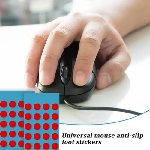 MOLZINY 40 Stück Aufkleber Universelle Maus Anti-Rutsch Fußaufkleber Ultra-Schnelle Mausfüße Mouse Skates Mouse Dot Skate Maus Gleitaufkleber Unterseite Für E-Sport Anwendbar auf Logitech G PRO Bild 5