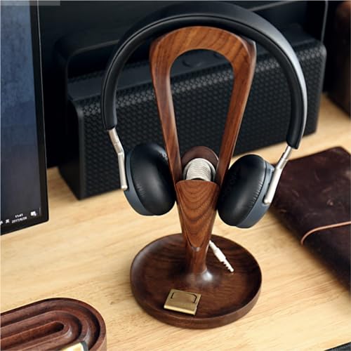 Kopfhörer Ständer Schreibtisch Zubehör Kopfhörerständer Aus Nussbaum-Ahornholz, Headset-Halter Für Schreibtisch, Büro-PC-Gaming-Headset-Ständer Gaming Headsets(D) Bild 7