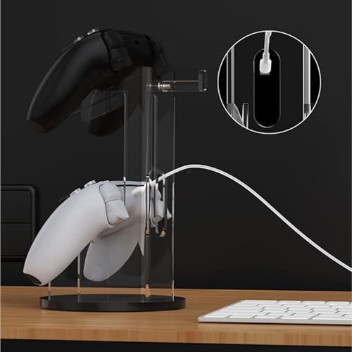 Kopfhörer Ständer Schreibtisch Zubehör Doppelgriff-Kopfhörerständer Gaming-Headset-Halter Universeller Stabiler Kopfhörerhalter Gaming Headsets Bild 3