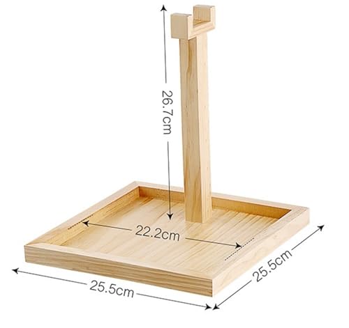 Kopfhörer Ständer Schreibtisch Zubehör Holz Desktop Headset Ständer Kreative Headset Rack Lagerung PC Gaming Headset Ständer Gaming Headsets(Natural) Bild 3