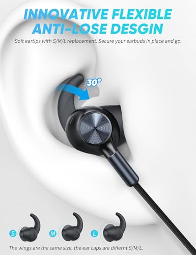 TOPAUX Kabelgebundene USB-C-Kopfhörer, Geräuschunterdrückung, In-Ear-Kopfhörer mit Mikrofon für iPhone 16e, 16 Pro, Max, 15 Plus, Typ C, kabelgebunden, Gaming-Headset für iPad A16, 11, 10, Samsung S25 Bild 2