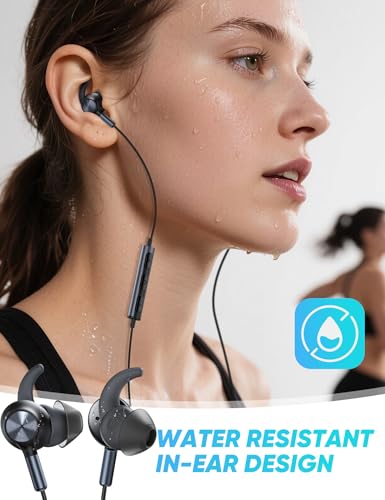 TOPAUX Kabelgebundene USB-C-Kopfhörer, Geräuschunterdrückung, In-Ear-Kopfhörer mit Mikrofon für iPhone 16e, 16 Pro, Max, 15 Plus, Typ C, kabelgebunden, Gaming-Headset für iPad A16, 11, 10, Samsung S25 Bild 6