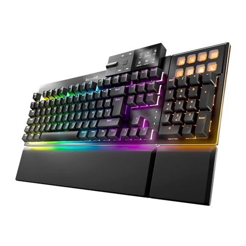 be quiet! Dark Mount Silent Linear DE ISO Tastatur, 8 Display-Tasten, Media Dock, hot-swap-fähiger Nummernblock, ab Werk geschmierte mechanische Tasten, 3 Schichten Dämmung, Double-Shot keycaps, ARGB Bild 1