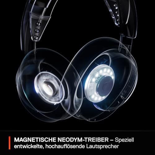 SteelSeries Arctis Nova 3P Wireless - PS5 Headset & PC Gaming Headset – App-Steuerung – 40 Std. Akku – Neodym-Magnet-Treiber – 2,4 GHz/Bluetooth – Abnehmbares Mikrofon – Für PS5, PC, Switch - Weiß Bild 6