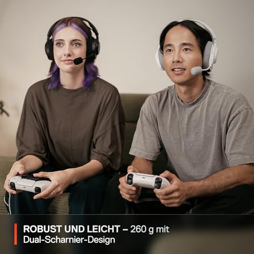 SteelSeries Arctis Nova 3P Wireless - PS5 Headset & PC Gaming Headset – App-Steuerung – 40 Std. Akku – Neodym-Magnet-Treiber – 2,4 GHz/Bluetooth – Abnehmbares Mikrofon – Für PS5, PC, Switch - Schwarz Bild 5