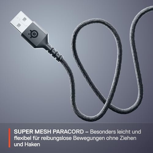 SteelSeries Rival 3 Gen 2 Gaming-Maus - 8.500 DPI TrueMove Core-Optiksensor - 60 Millionen Klicks garantiert - Niedrige Latenz - 77 g leicht - PTFE-Gleitfüße - RGB - Schwarz Bild 6