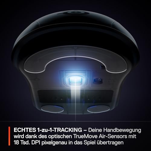 SteelSeries Rival 3 Wireless Gen 2 Gaming-Maus – 2,4 GHz und Bluetooth – 18.000 DPI TrueMove Air-Optiksensor – 60 Mio. Klicks garantiert – Ultraleicht – PTFE-Gleitfüße - Weiß Bild 4