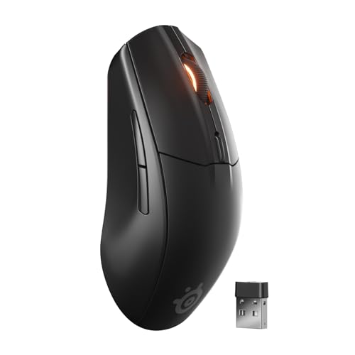 SteelSeries Rival 3 Wireless Gen 2 Gaming-Maus – 2,4 GHz und Bluetooth – 18.000 DPI TrueMove Air-Optiksensor – 60 Mio. Klicks garantiert – Ultraleicht – PTFE-Gleitfüße - Schwarz Bild 1