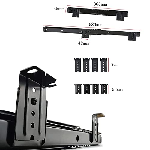 Tastaturablage mit Schiebefunktion, 5 Farben, Holz-Tastaturablage unter dem Schreibtisch, Maus, Schublade, Nizer für Zuhause, Büro, Arbeitszimmer, PC, Gaming-Schreibtischverlängerung Bild 2