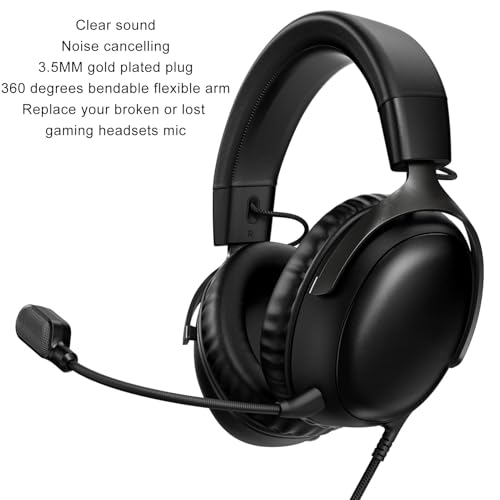 Mikrofonersatz für Cloud III Gaming Headset, 3,5 Mm Abnehmbarer Rauschunterdrückungs -Mikrofon, 360 ° Betriebsbares Ausleger Bild 2
