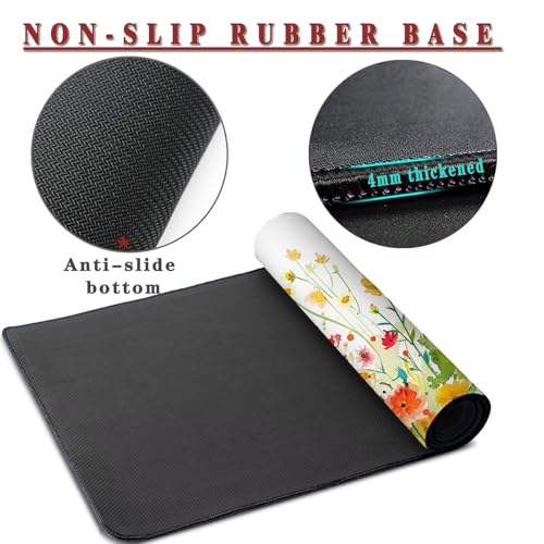 Mauspad XXL 1400x800x4mm Wasserdicht Schreibtischunterlage rutschfeste Speed Gaming Mousepad Fun (6) Groß Desk Mouse Mat Maus Pad, Schreibtisch Unterlage Deko für PC, MacBook, Laptop, Home Office Bild 3