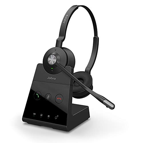 Jabra Engage 75 On-Ear Dect Stereo Kopfhörer - Skype for Business zertifiziert, mit Noise-Cancelling für Tischtelefone und Softphones - schwarz - EU-Version Bild 1