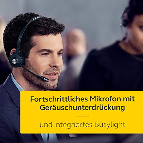 Jabra Engage 75 On-Ear Dect Stereo Kopfhörer - Skype for Business zertifiziert, mit Noise-Cancelling für Tischtelefone und Softphones - schwarz - EU-Version Bild 3