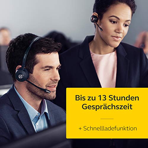 Jabra Engage 75 On-Ear Dect Stereo Kopfhörer - Skype for Business zertifiziert, mit Noise-Cancelling für Tischtelefone und Softphones - schwarz - EU-Version Bild 5